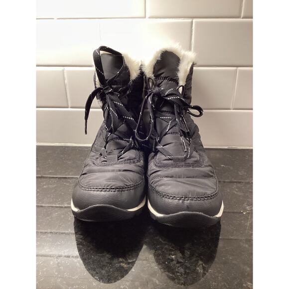 Sorel Women's Whitney Short Lace Up Waterproof Winter Boots Black Size 8.5 - Picture 3 of 9